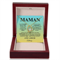 Pendentif Pour Maman - Or 14K/18K avec Zircone Cubique