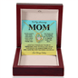 To My Amazing Mom Heart Necklace
