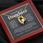 To Amazing daughter Heart Necklace