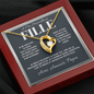 🖤 Collier Coeur à Ma Merveilleuse Fille – Message de Papa