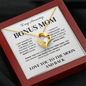 Bonus Mom heart necklace