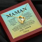 Pendentif Pour Maman - Or 14K/18K avec Zircone Cubique