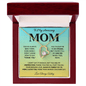 To My Amazing Mom Heart Necklace