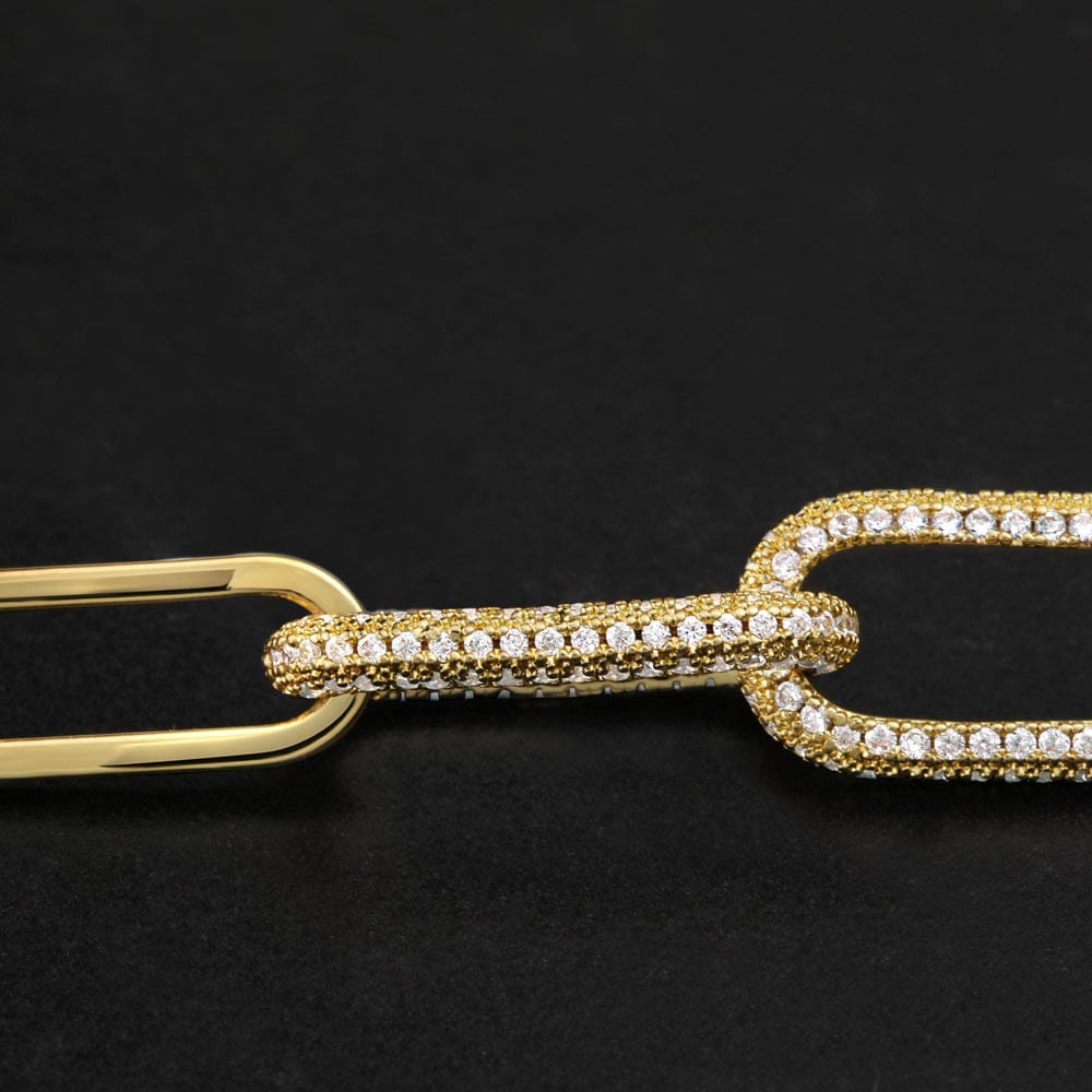 Pour Fille Chaîne A Trombone CZ - Cadeau Luxueux et Élégant