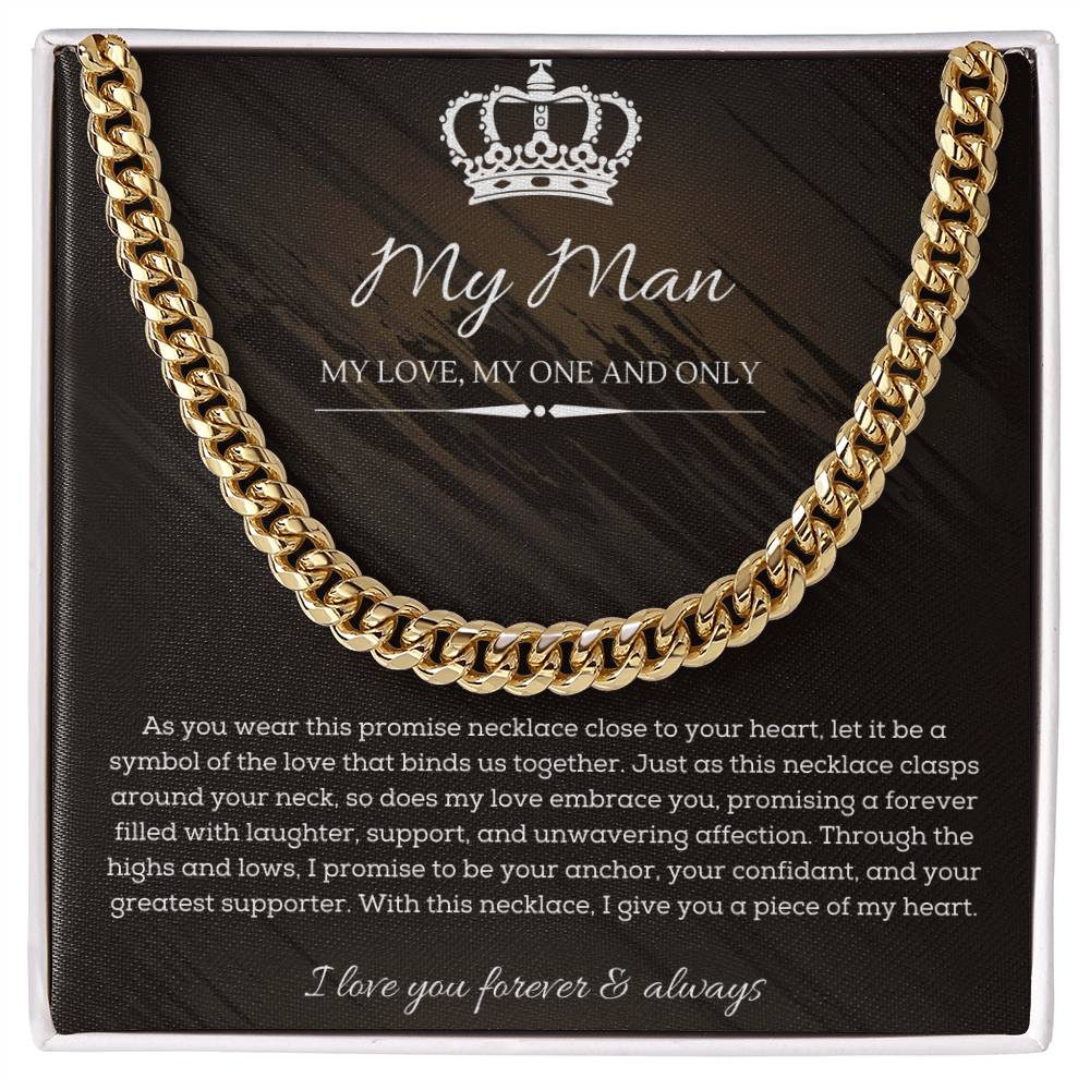 Collier De Promesse Pour Lui - A Mon Homme - Ame Soeur