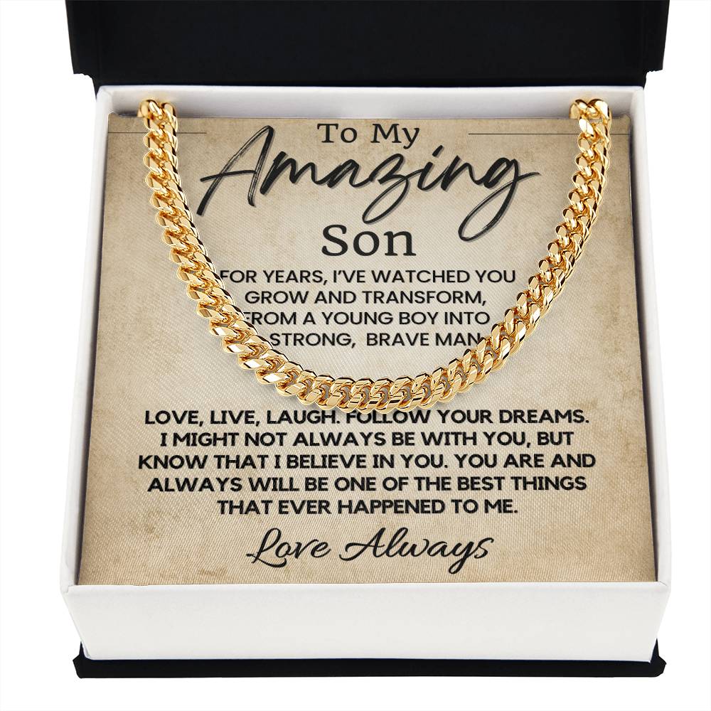 To My Amazing Son | Meaningful Gift for Son
