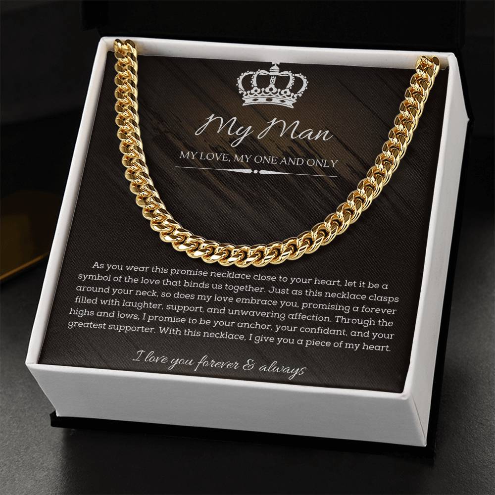 Collier De Promesse Pour Lui - A Mon Homme - Ame Soeur