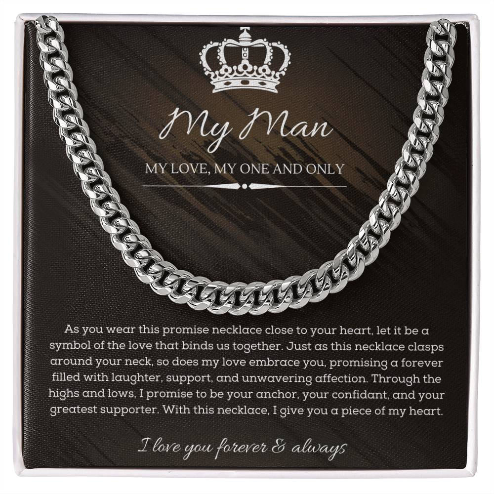 Collier De Promesse Pour Lui - A Mon Homme - Ame Soeur