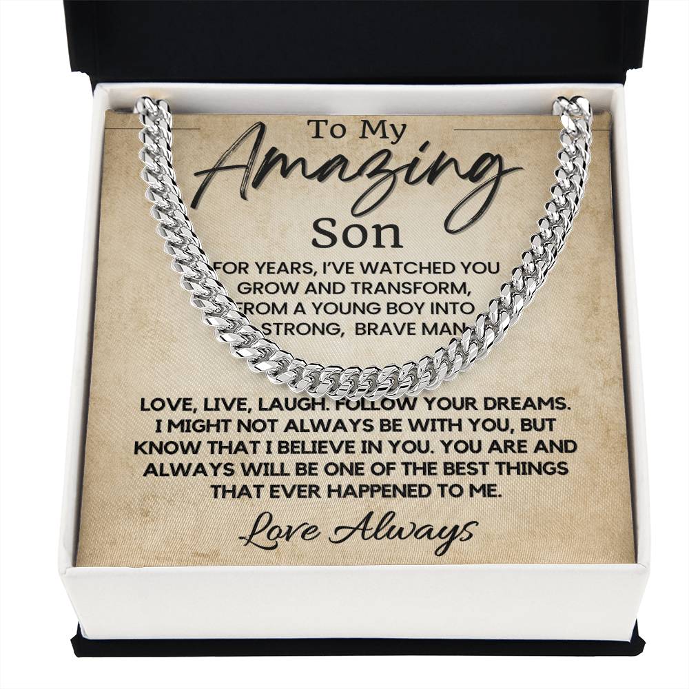 To My Amazing Son | Meaningful Gift for Son
