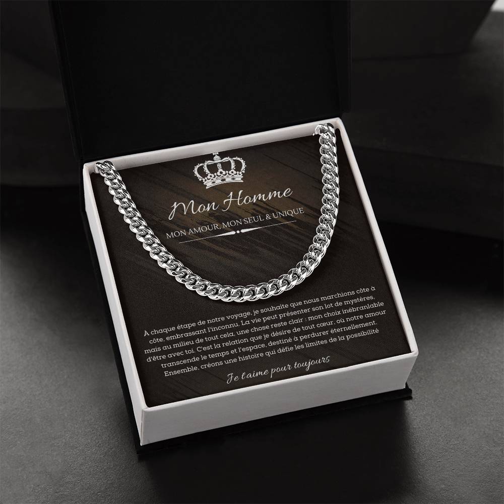Collier De Promesse Pour Lui - A Mon Homme - Ame Soeur