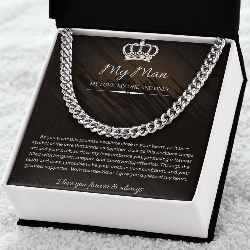 Collier De Promesse Pour Lui - A Mon Homme - Ame Soeur