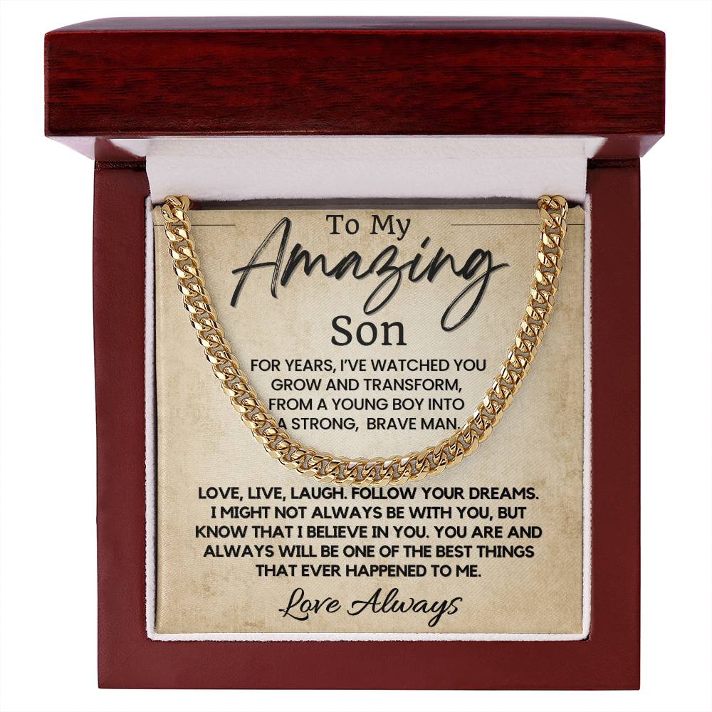 To My Amazing Son | Meaningful Gift for Son