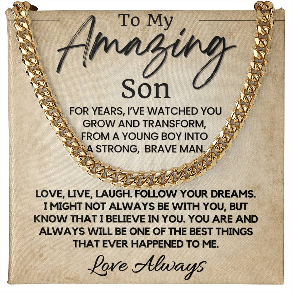 To My Amazing Son | Meaningful Gift for Son