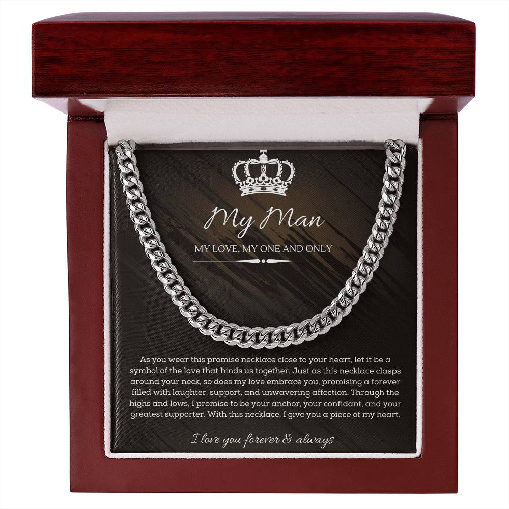Collier De Promesse Pour Lui - A Mon Homme - Ame Soeur