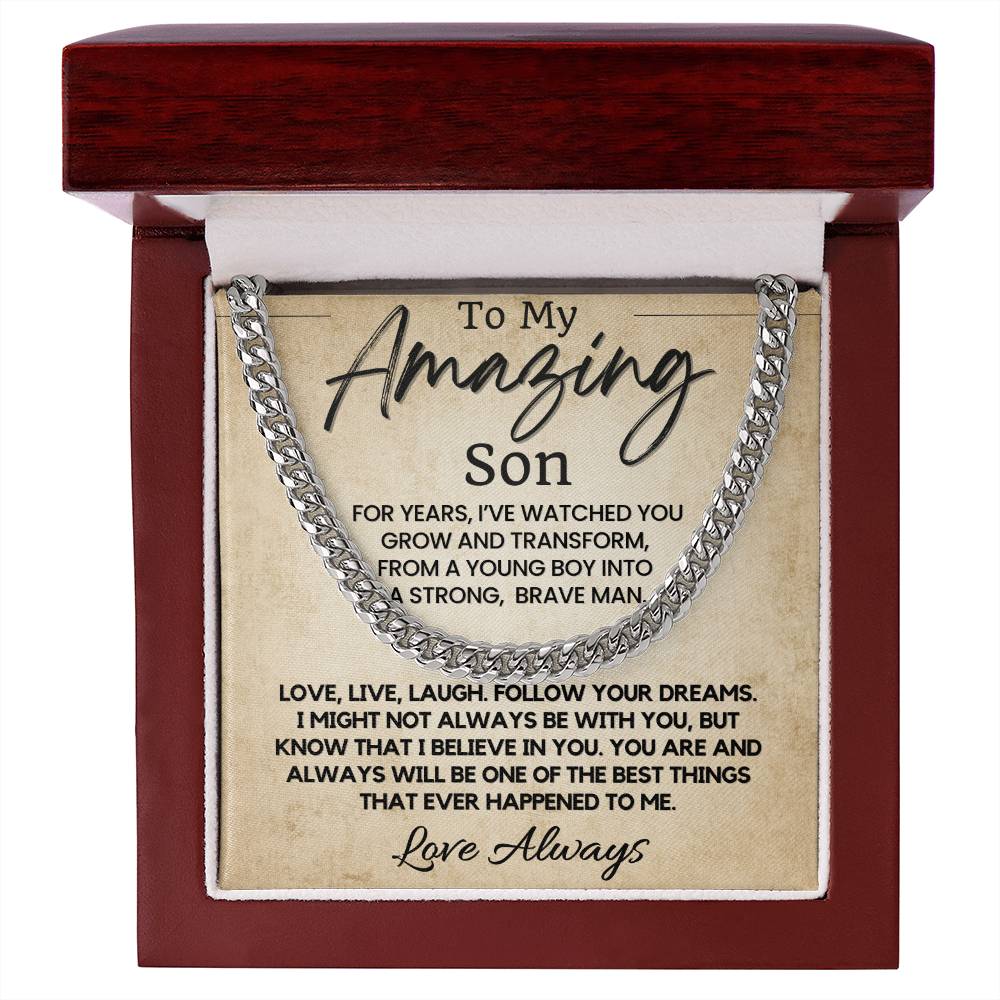 To My Amazing Son | Meaningful Gift for Son