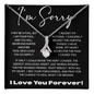 "I'm Sorry" Necklace 14K/18K Gold – Gift for Wife, Girlfriend