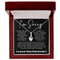 "I'm Sorry" Necklace 14K/18K Gold – Gift for Wife, Girlfriend