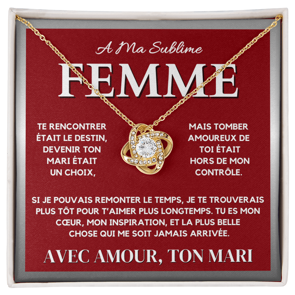 Collier À Ma Femme - Cadeau Romantique