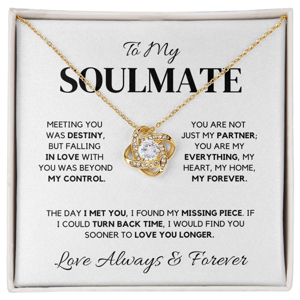 To My Soulmate Necklace – A Timeless Expression of Love