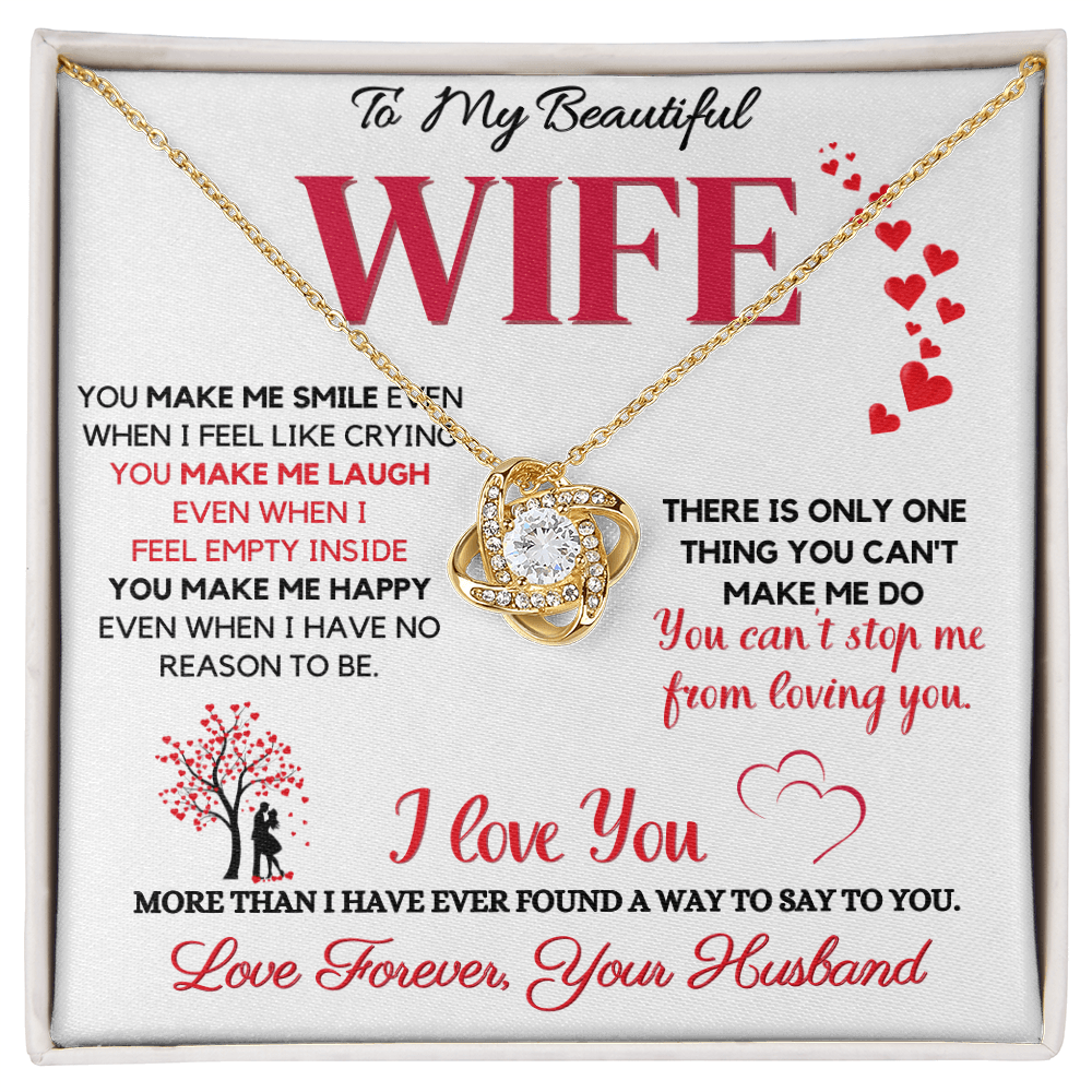 Amazing Wife Necklace - I cant Stop Loving You