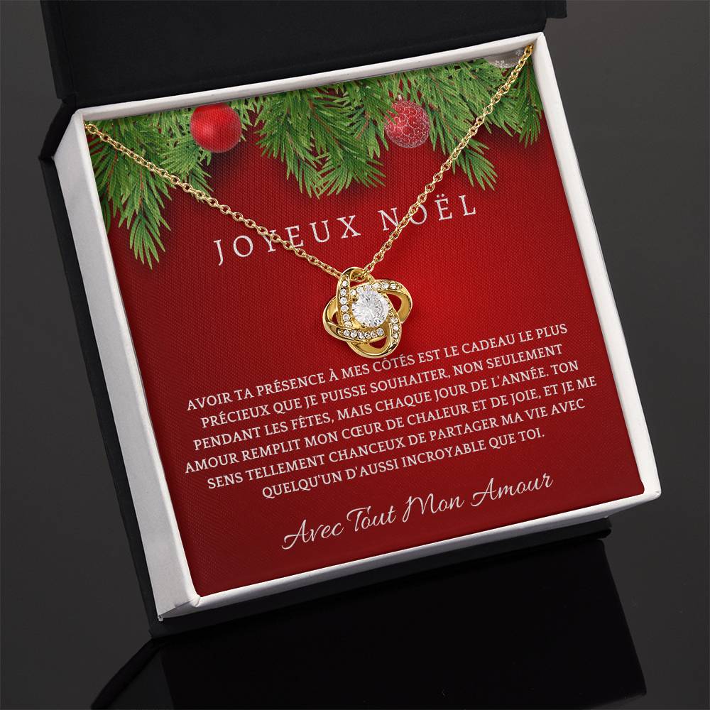 Joyeux Noel | Collier Cadeau pour Noël – À Mon Amour | Cadeau Romantique