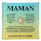 Collier Pour Maman | Or blanc 14k ou Or jaune 18k