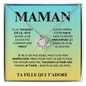Collier Pour Maman en Or et Zircon Cubique