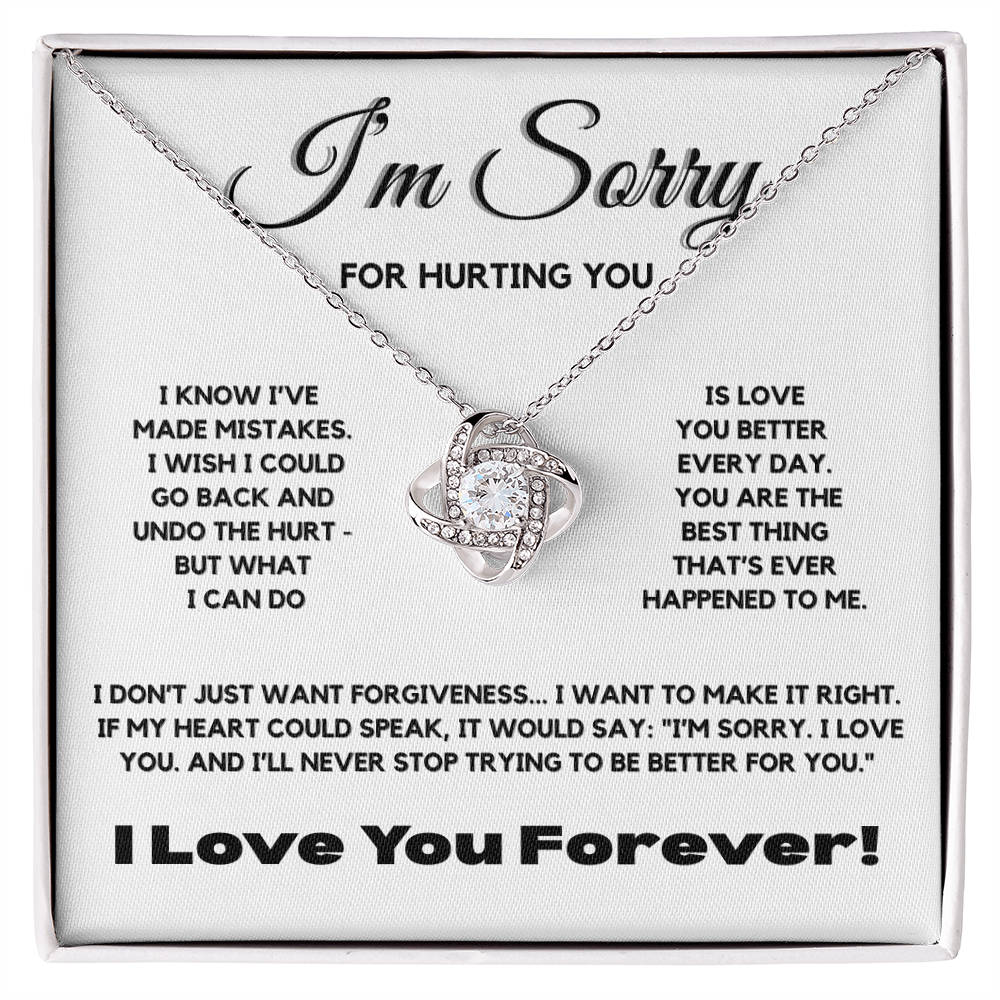 Im Sorry Love Knot
