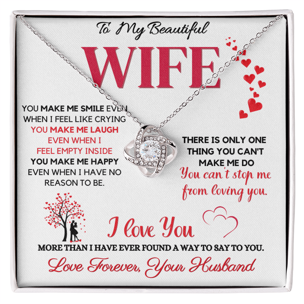 Amazing Wife Necklace - I cant Stop Loving You