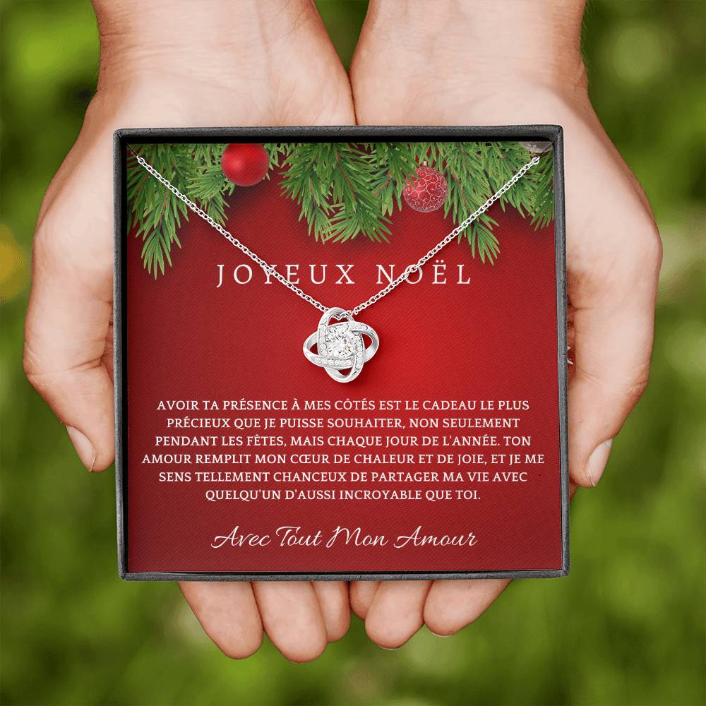 Joyeux Noel | Collier Cadeau pour Noël – À Mon Amour | Cadeau Romantique
