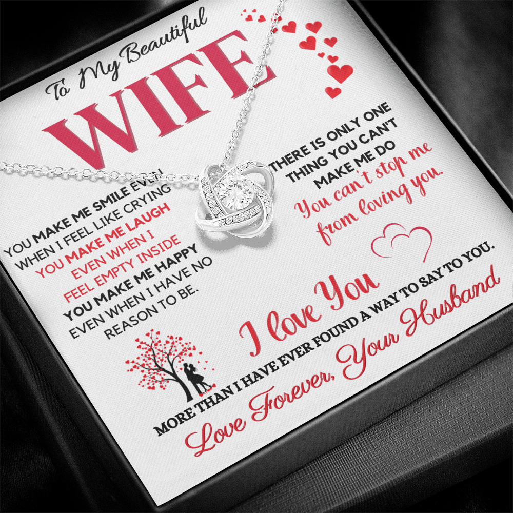 Amazing Wife Necklace - I cant Stop Loving You