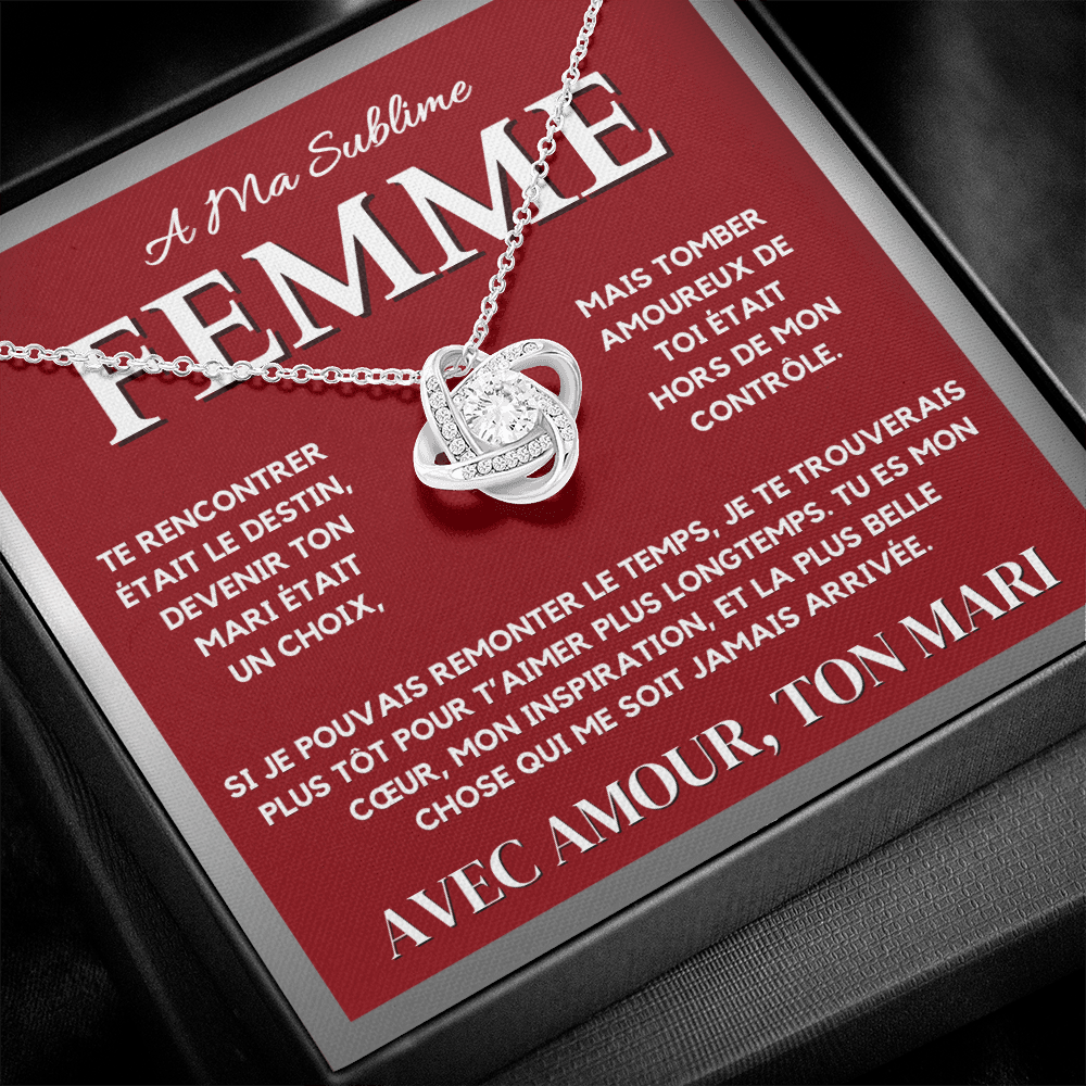 Collier À Ma Femme - Cadeau Romantique