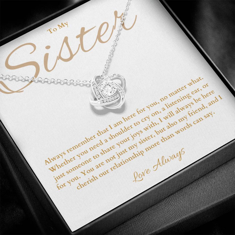 Sister Gift - Beautiful Necklace for Sister Birthday -