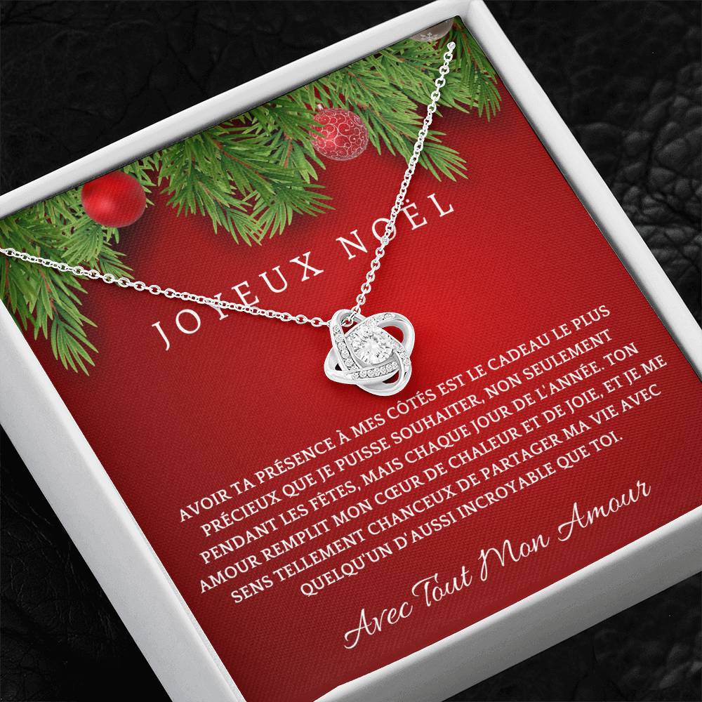Joyeux Noel | Collier Cadeau pour Noël – À Mon Amour | Cadeau Romantique
