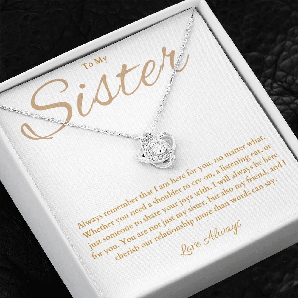 Sister Gift - Beautiful Necklace for Sister Birthday -