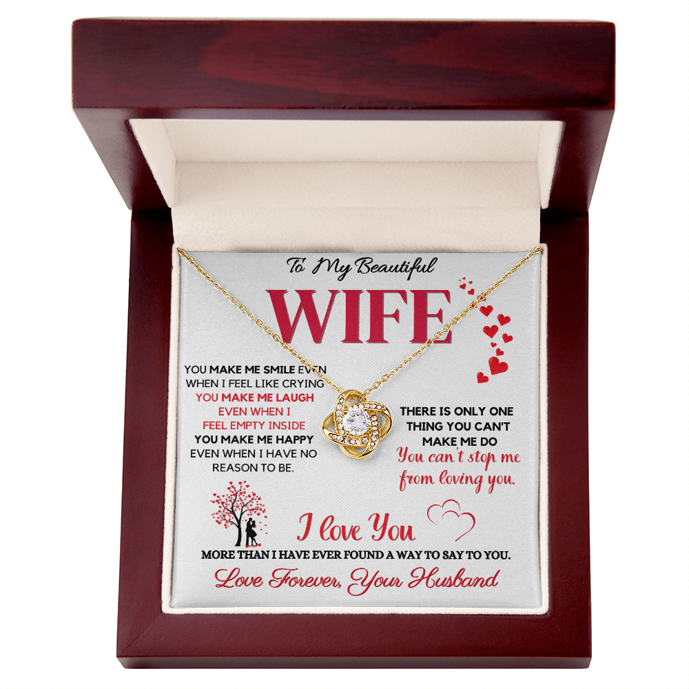 Amazing Wife Necklace - I cant Stop Loving You