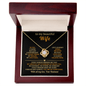 To My Beautiful Wife – Love Knot Necklace