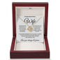 To My Beautiful Wife - Love Knot Necklace