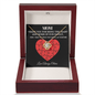 Mom Necklace - Heart and Home