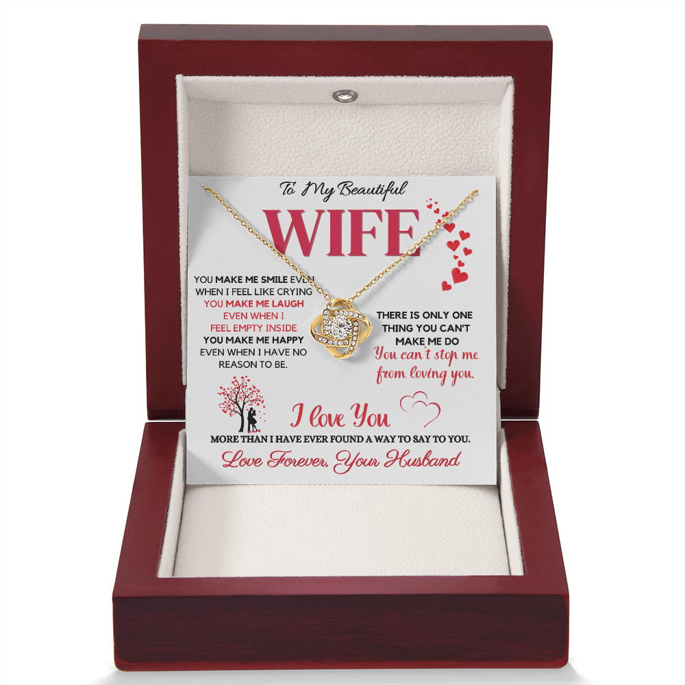 Amazing Wife Necklace - I cant Stop Loving You