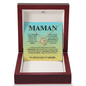 Collier Pour Maman | Or blanc 14k ou Or jaune 18k