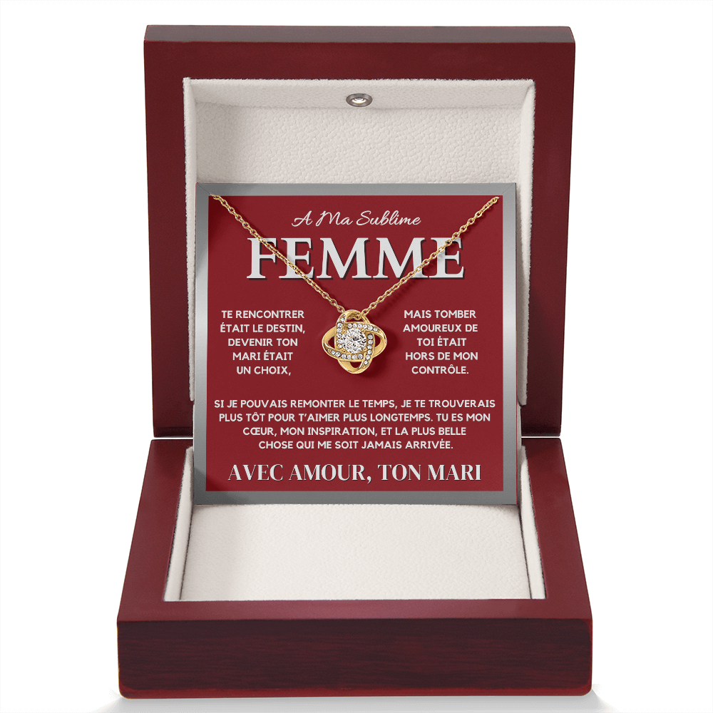 Collier À Ma Femme - Cadeau Romantique