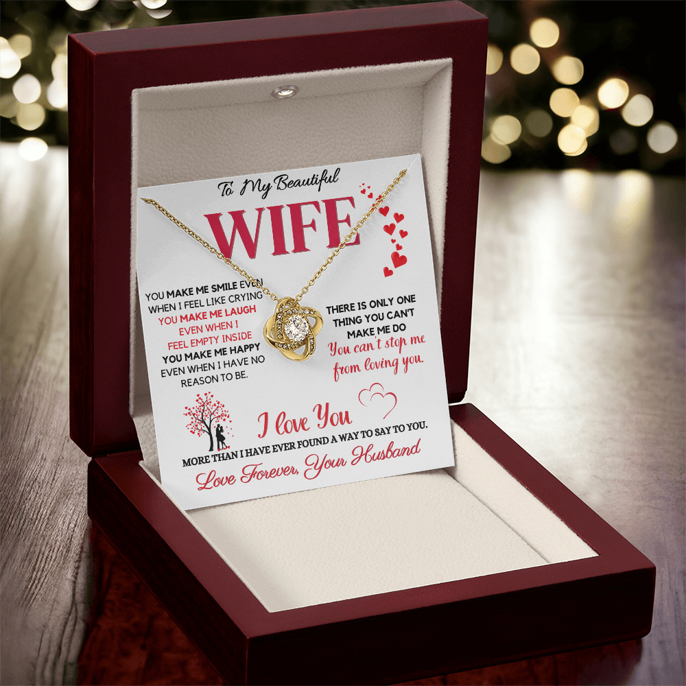 Amazing Wife Necklace - I cant Stop Loving You