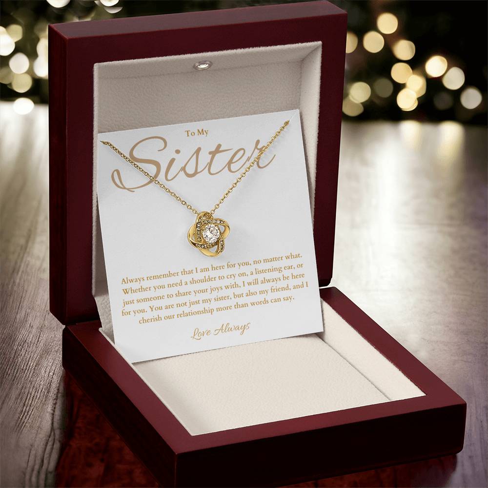 Sister Gift - Beautiful Necklace for Sister Birthday -