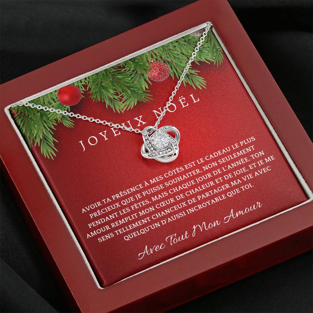 Joyeux Noel | Collier Cadeau pour Noël – À Mon Amour | Cadeau Romantique