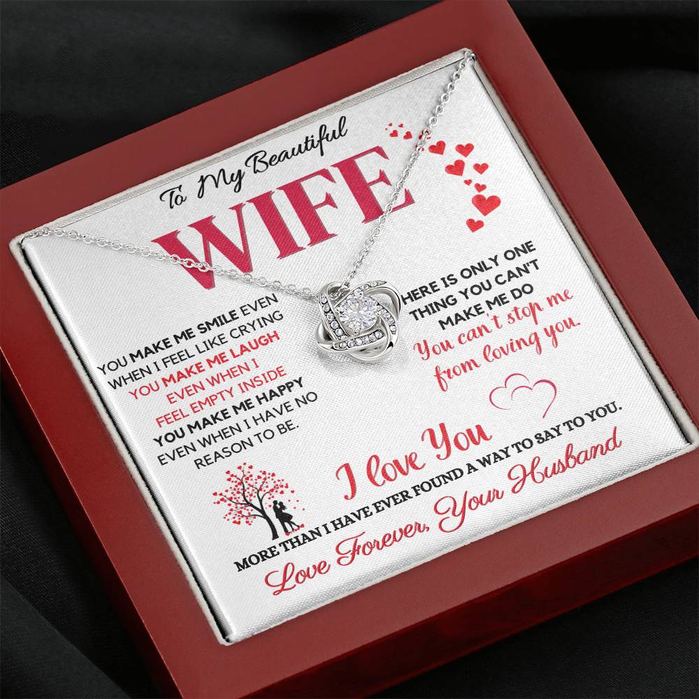 Amazing Wife Necklace - I cant Stop Loving You