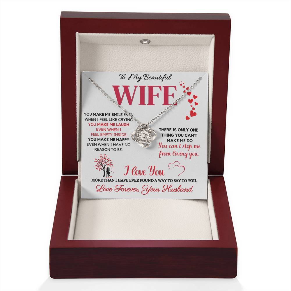 Amazing Wife Necklace - I cant Stop Loving You