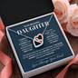 To My Daughter Love Dad – Interlocking Hearts Necklace