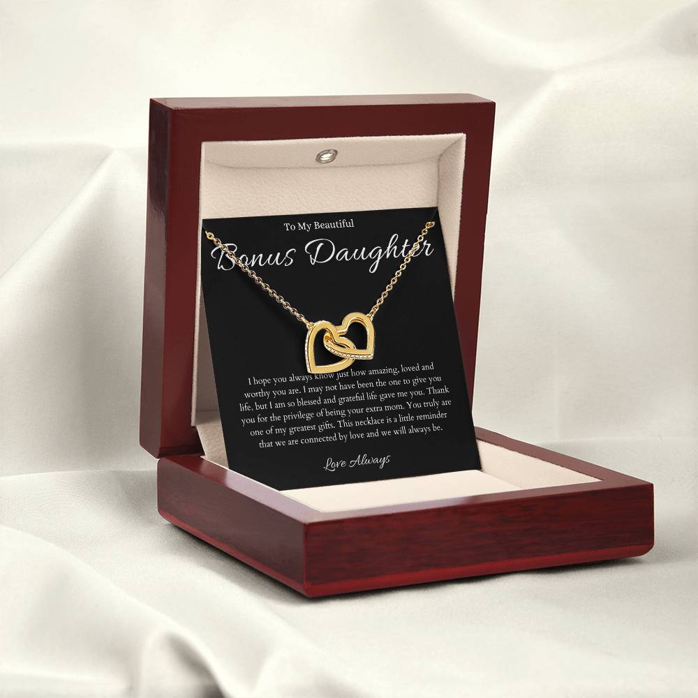 To My Bonus Daughter Necklace - Gift For Bonus Daughter