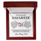 To My Beautiful Daughter - Interlocking Hearts Necklace from Dad